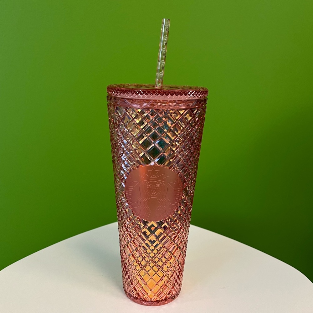 NEW! Starbucks 2021 Limited Edition Christmas Tumbler- Peach - Picture 3 of 6